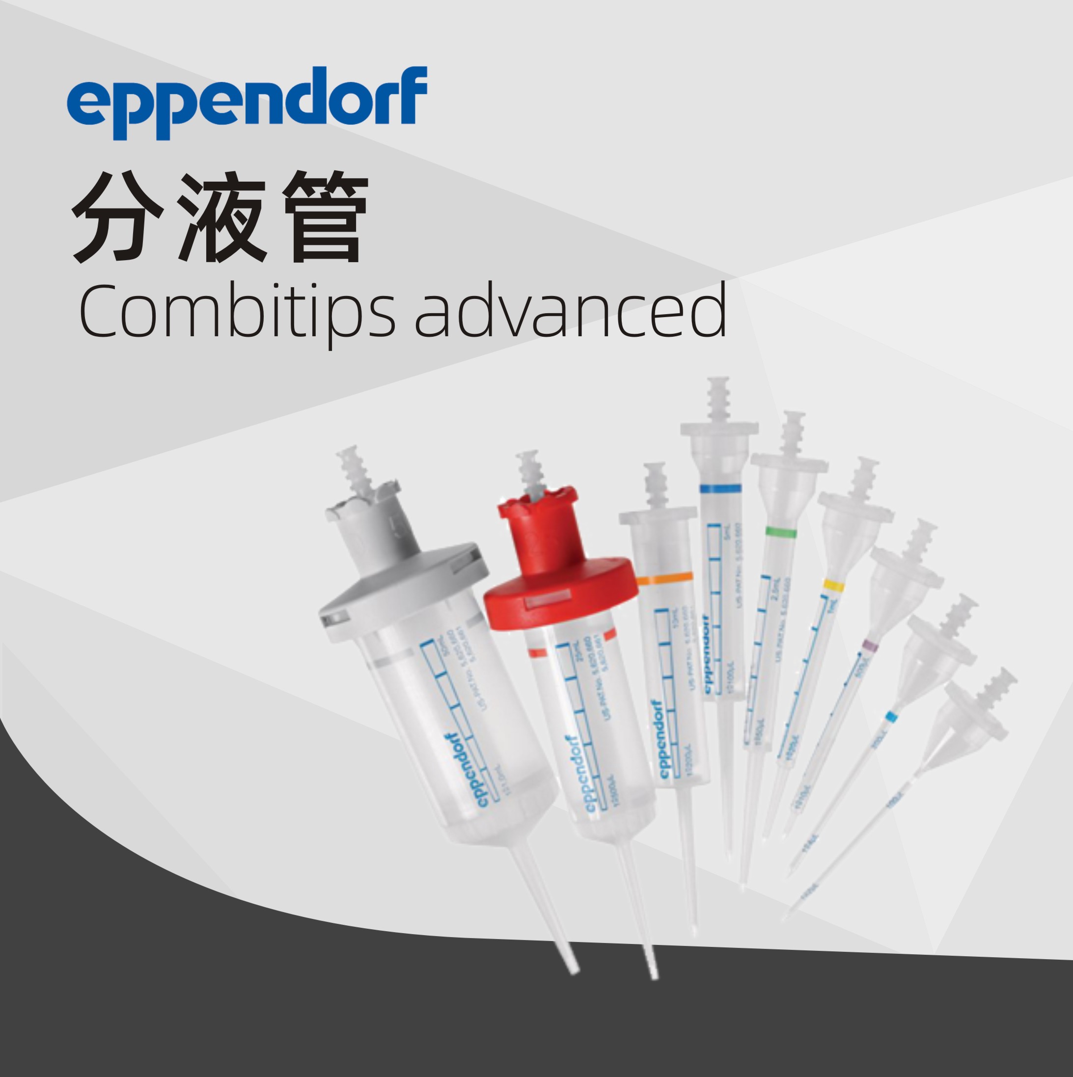 德國(guó)艾本德（Eppendorf）Combitips advanced 分液管, Quality?優(yōu)質(zhì)級(jí), 5.0 mL, 藍(lán)色, 天然色 無(wú)色